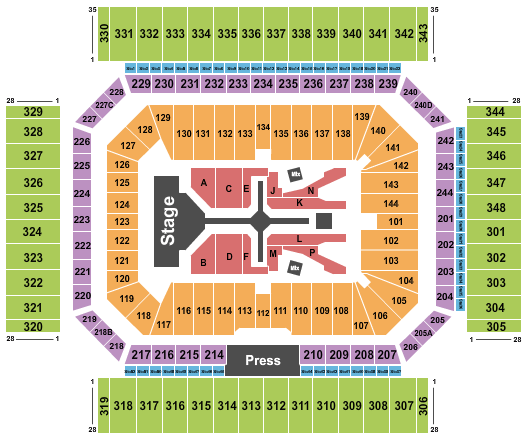 Alamodome Alamodome Seating Chart